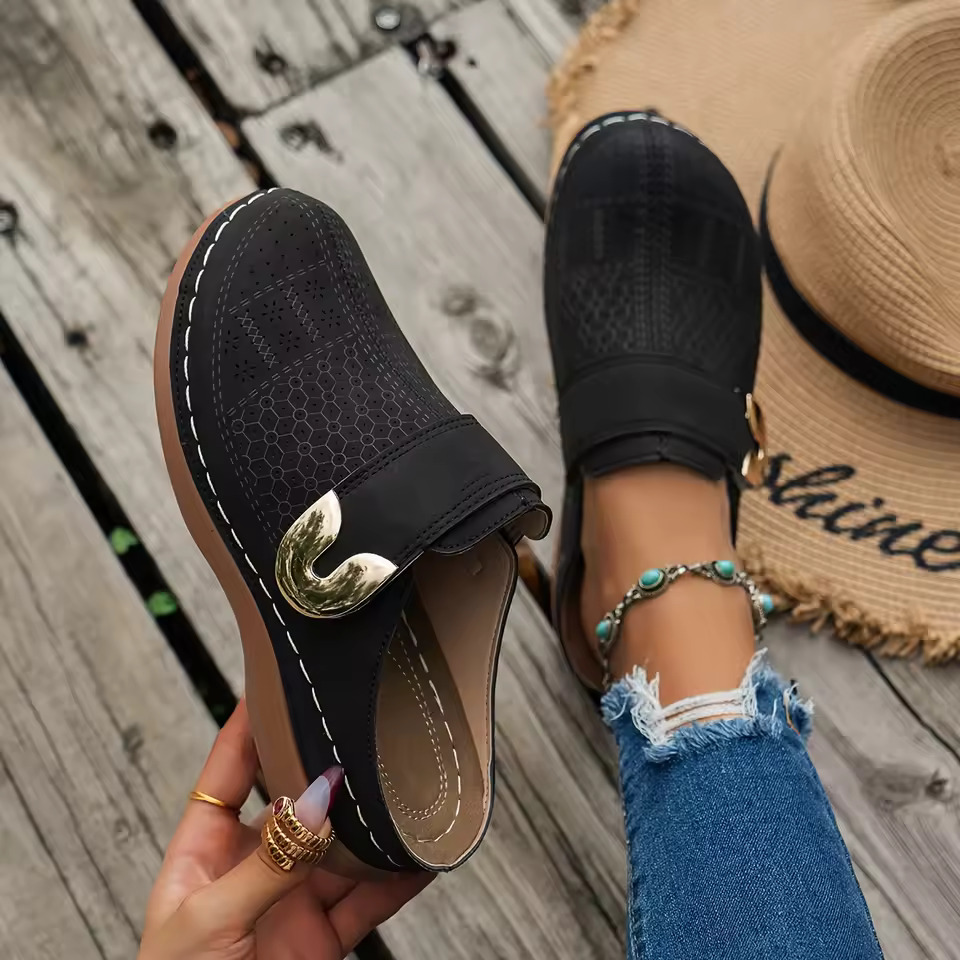 Espadrille Slip On - Comfortabele muiltjes voor dames, instapschoenen, uitgeholde