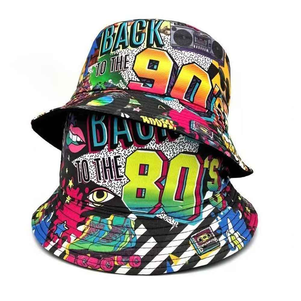 Packable Hat Nylon - Retro jaren 80 90 vintage bucket