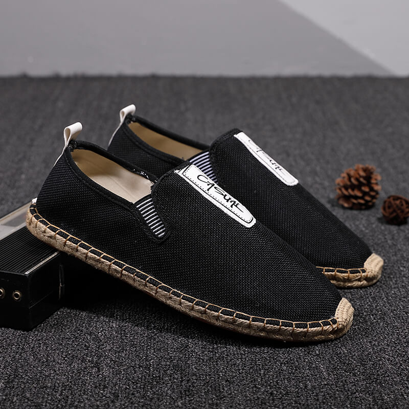 Linnen Heren Casual Schoenen L - Espadrille Slip On recensie en prijs